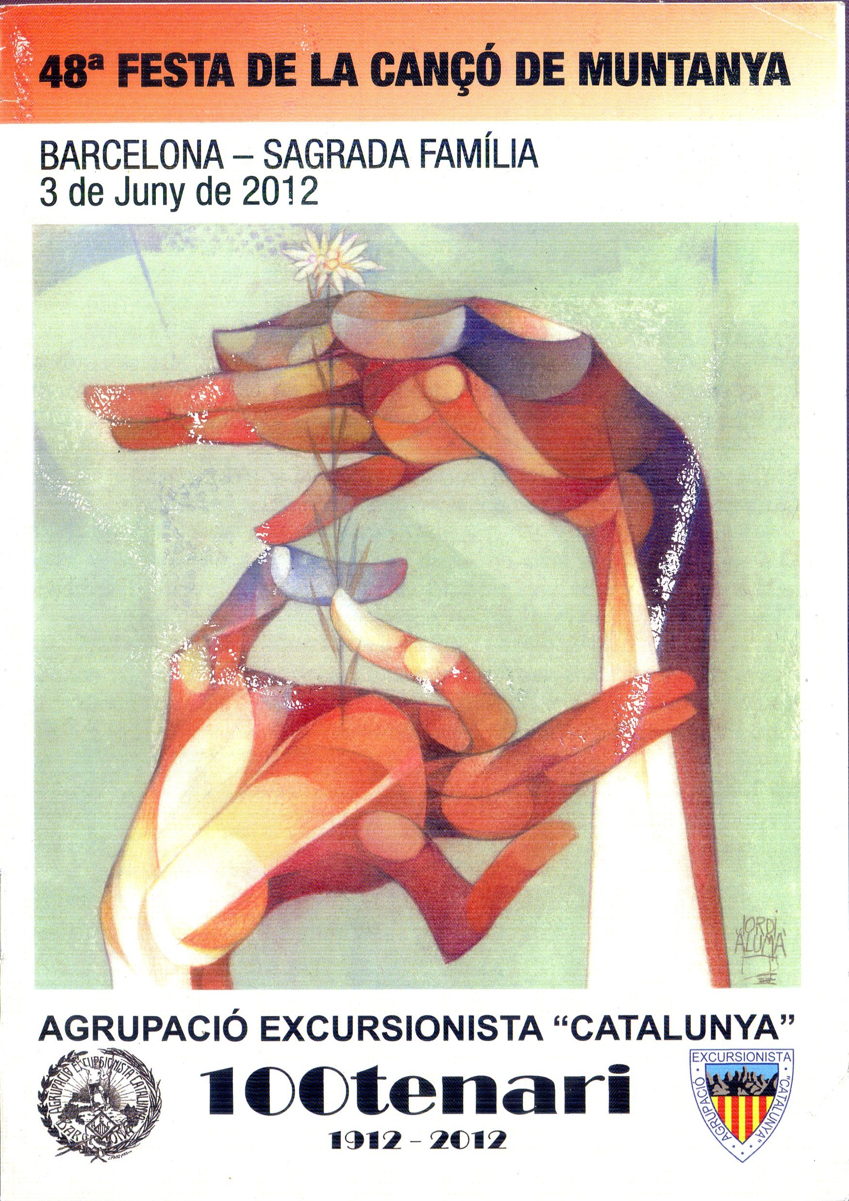 48a Festa de la Cançó de Muntanya : Barcelona - Sagrada Família : 2 de juny de 2012 - Portada